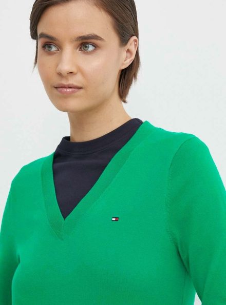 Tommy Hilfiger dámský zelený svetr