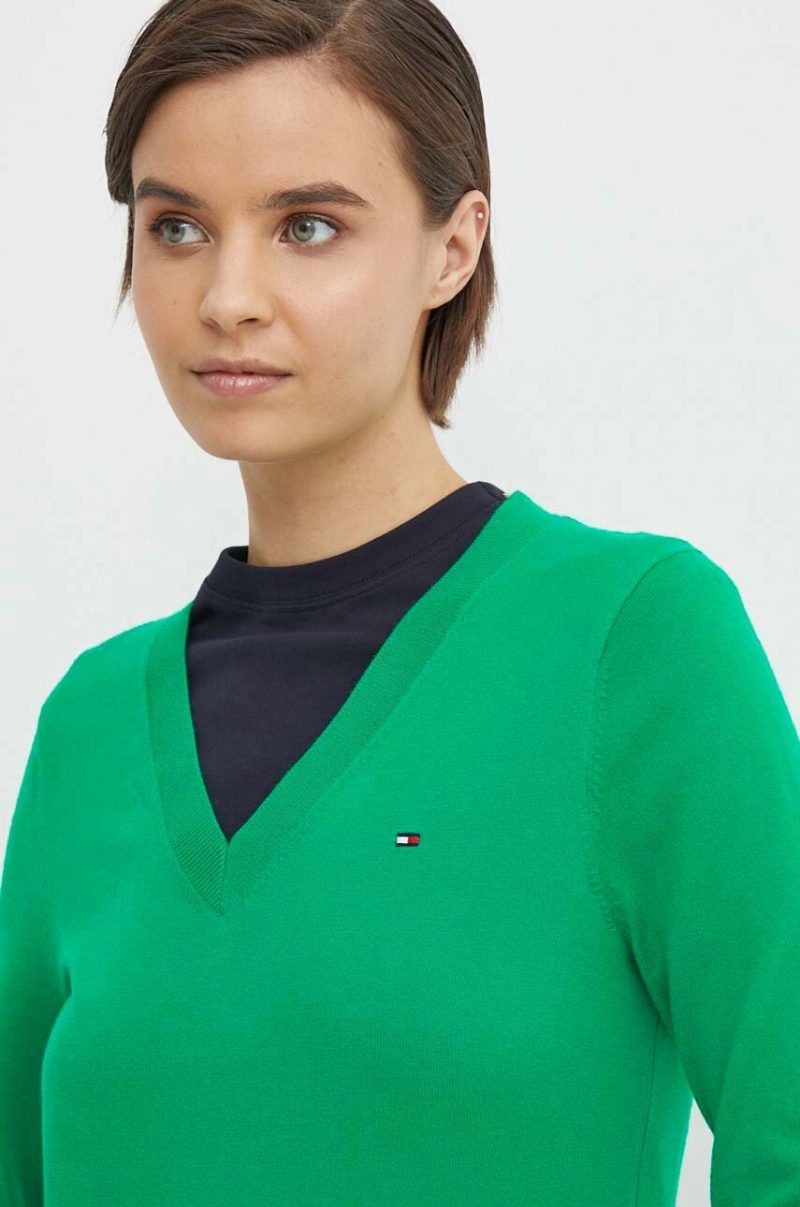 Tommy Hilfiger dámský zelený svetr