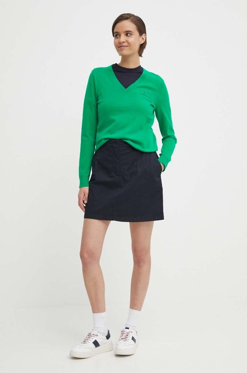 Tommy Hilfiger dámský zelený svetr