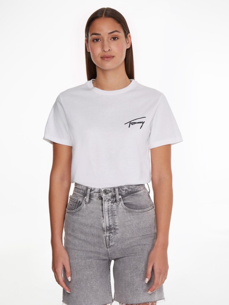 Tommy Jeans dámské bílé triko