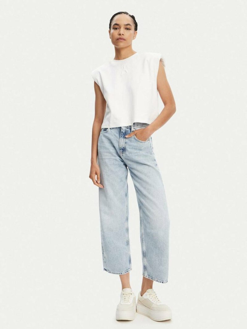 Calvin Klein dámské světle modré džíny Barrel