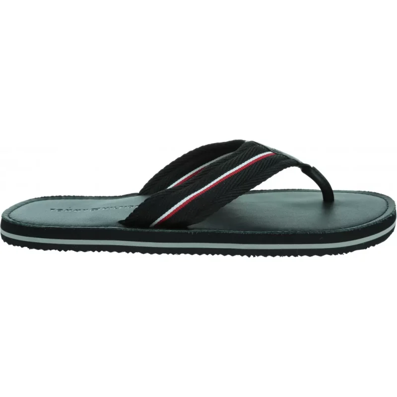 Tommy Hilfiger pánské černé žabky