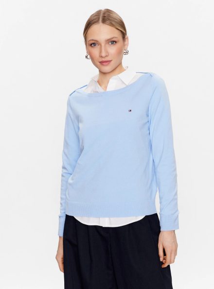 Tommy Hilfiger dámský světle modrý svetr