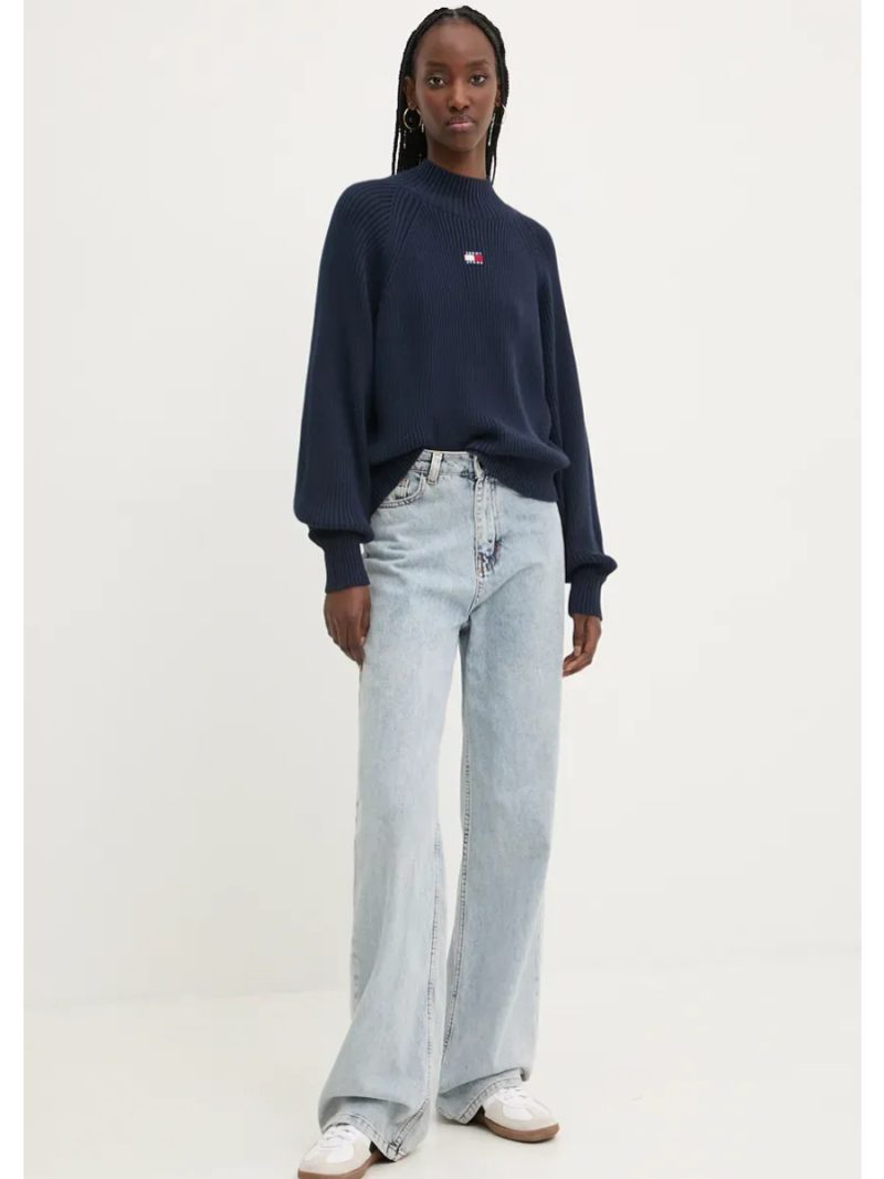 Tommy Jeans dámský tmavě modrý svetr