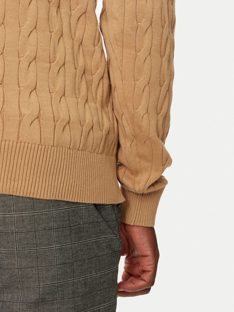 Tommy Hilfiger pánský béžový svetr