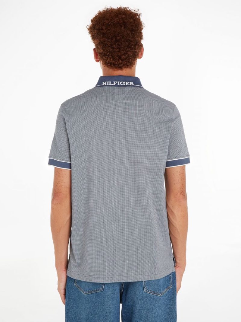 Tommy Hilfiger pánské modré polotričko