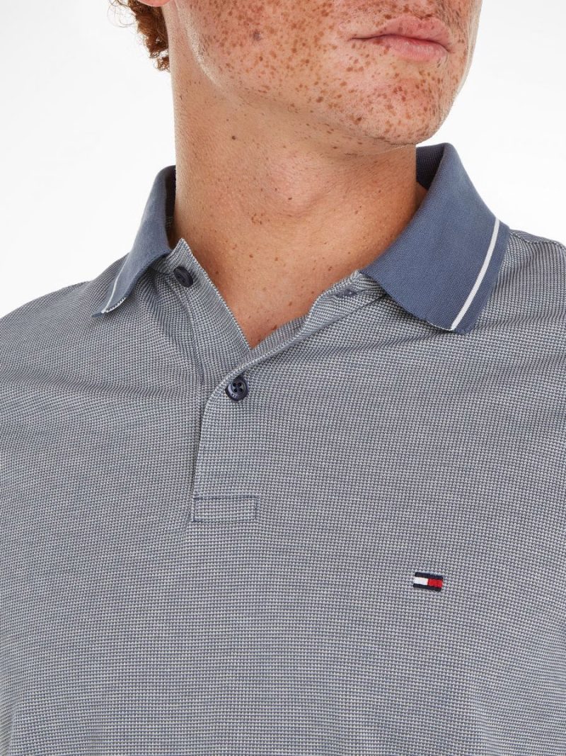 Tommy Hilfiger pánské modré polotričko