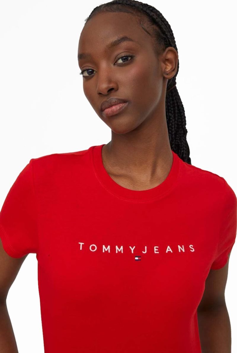 Tommy Hilfiger dámské červené tričko