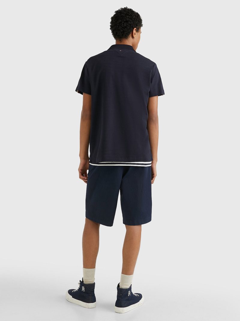 Tommy Hilfiger pánské tmavěmodré polo tričko