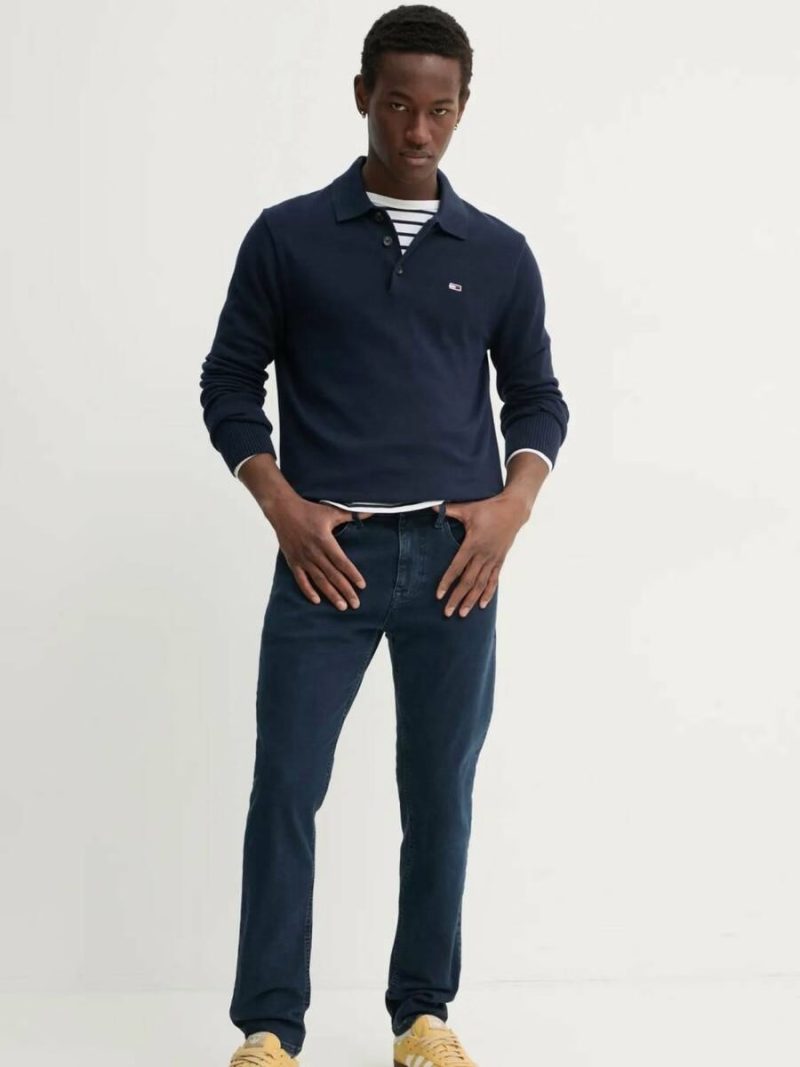 Tommy Jeans pánský modrý svetr