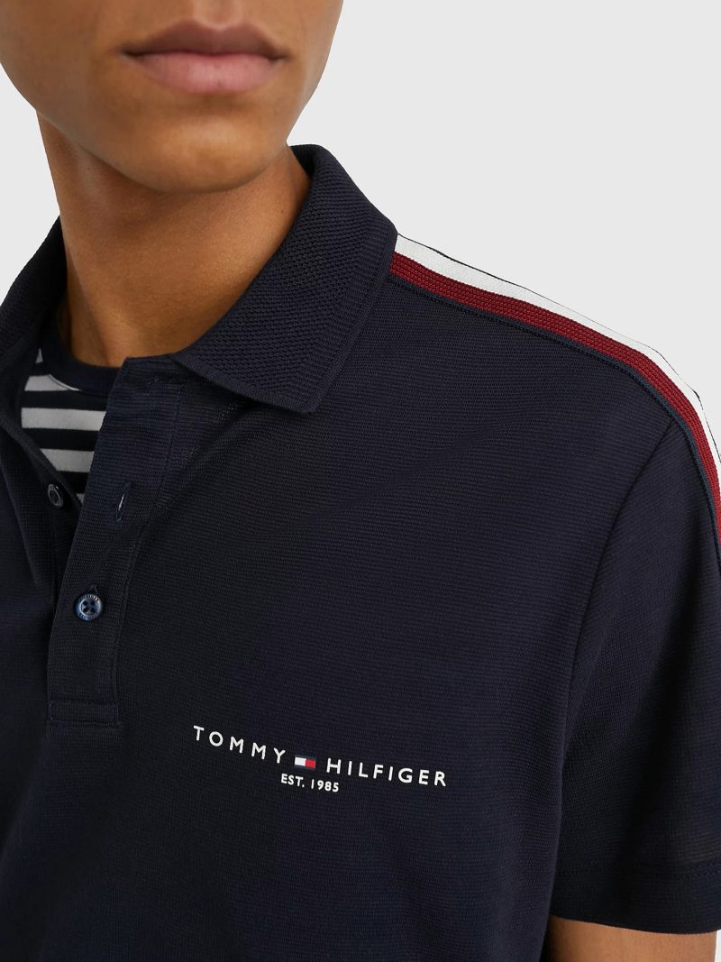 Tommy Hilfiger pánské tmavěmodré polo tričko