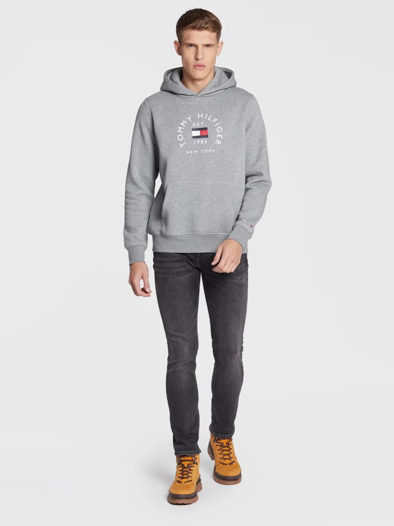 Tommy Hilfiger pánská šedá mikina