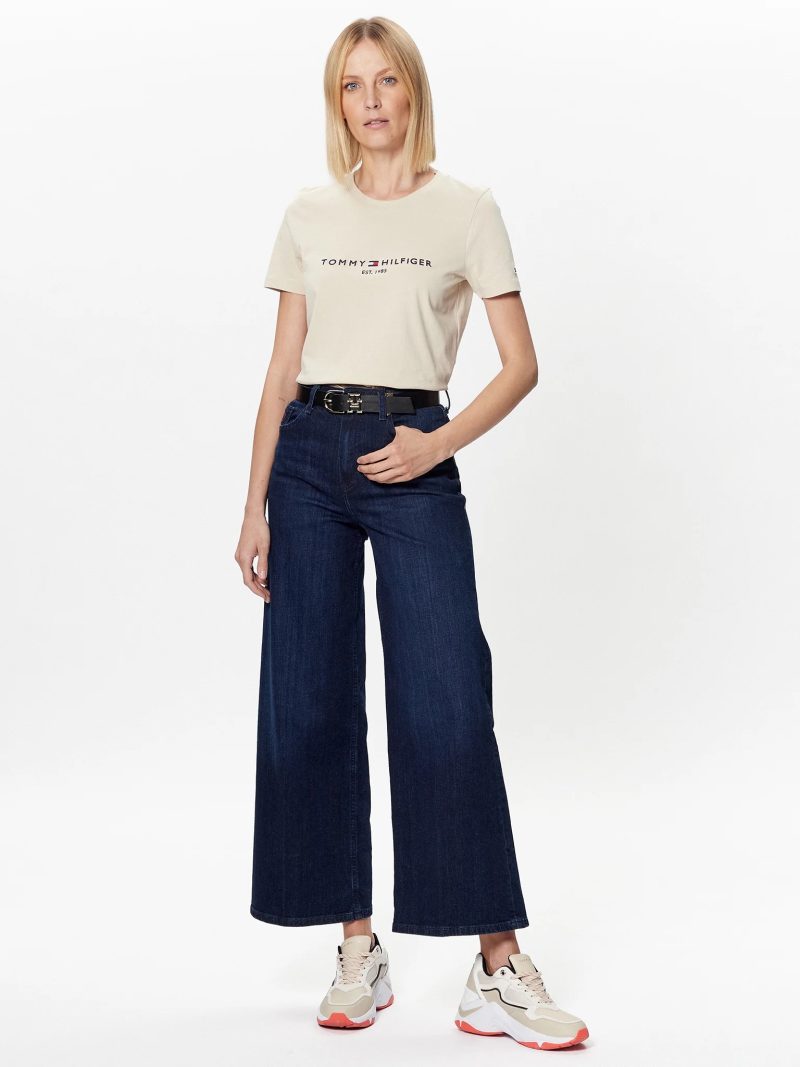 Tommy Hilfiger dámské béžové tričko