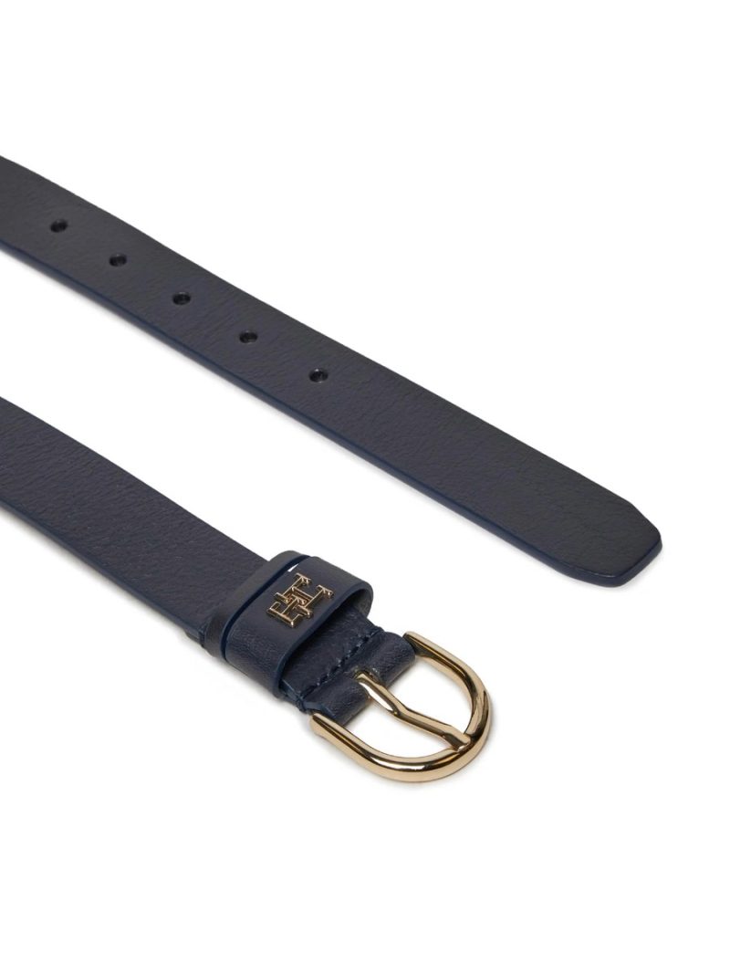 Tommy Hilfiger dámský tmavomodrý kožený pásek