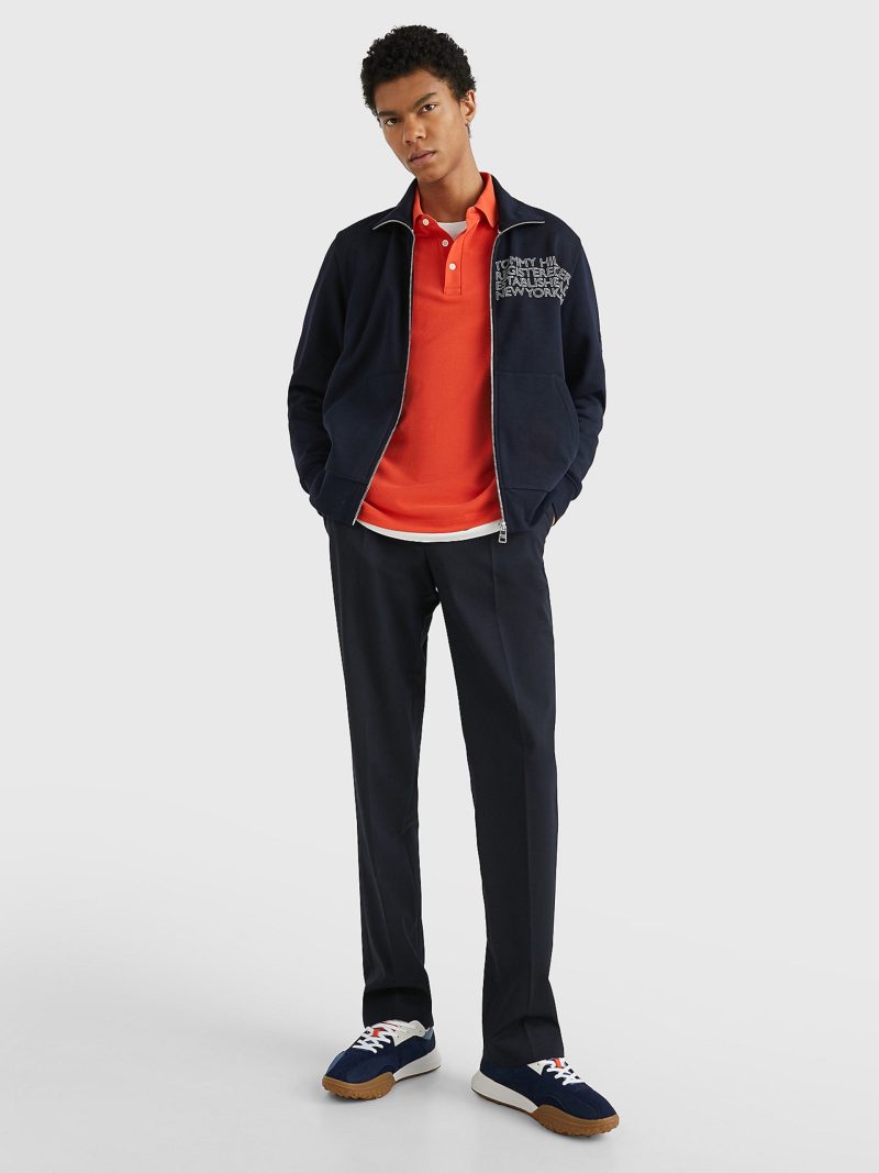 Tommy Hilfiger pánská tmavě modrá mikina Badged graphic