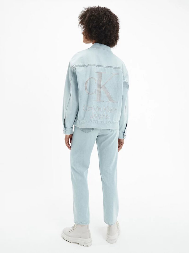 Calvin Klein dámská džínová bunda Dad denim