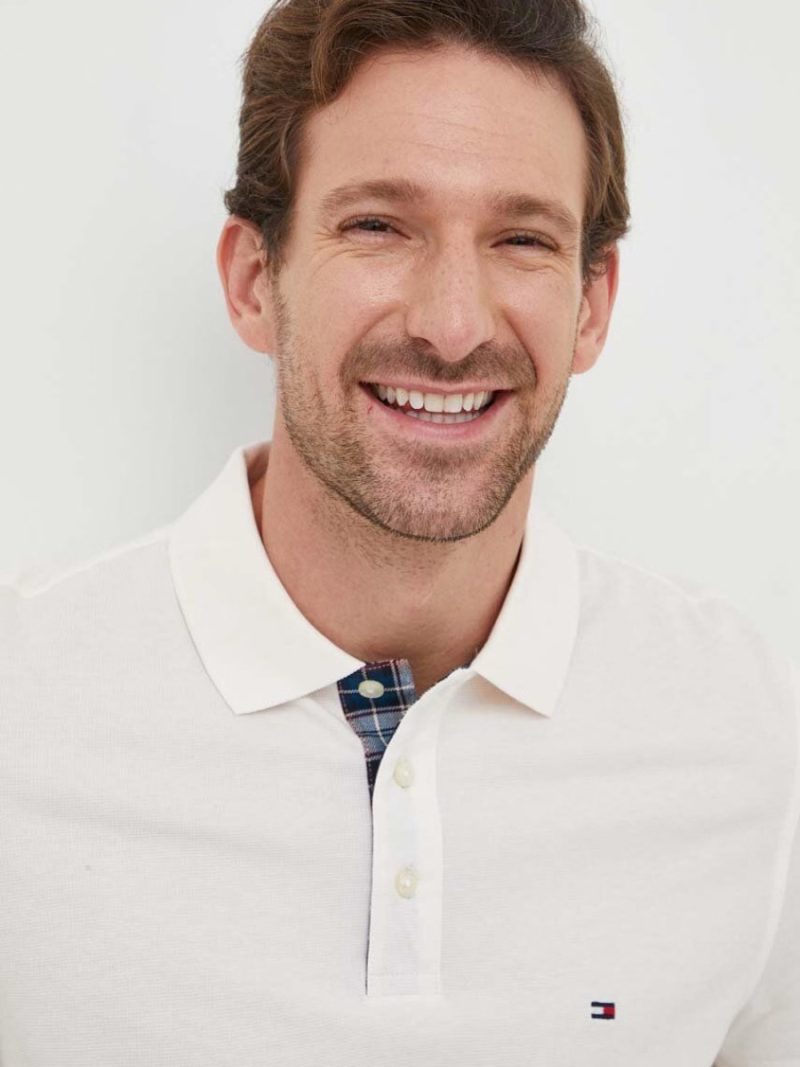 Tommy Hilfiger pánské bílé polo tričko
