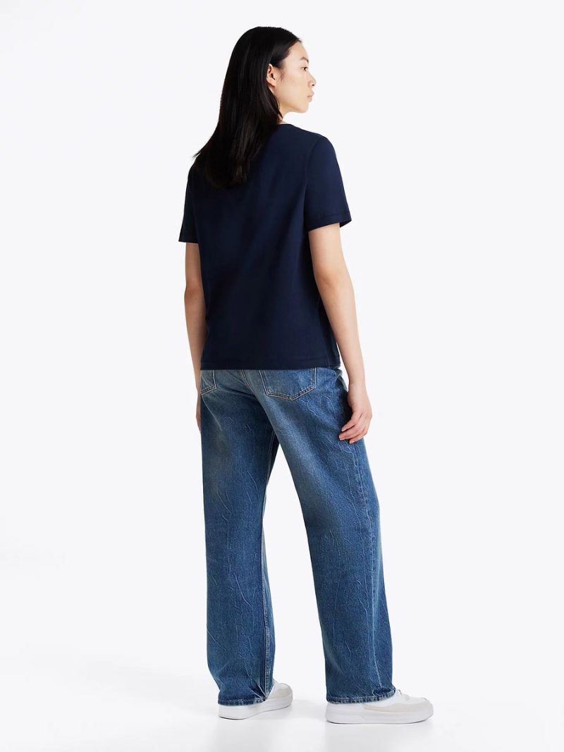 Tommy Hilfiger dámské tmavě modré tričko