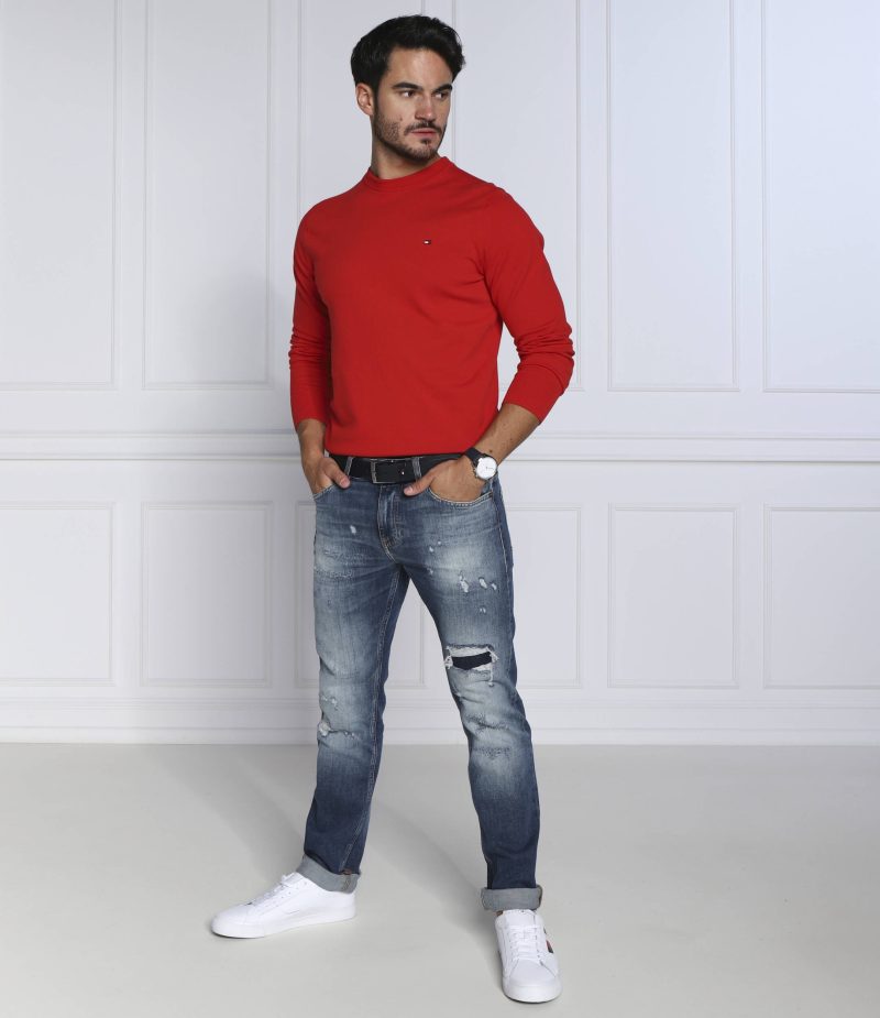 Tommy Hilfiger pánský červený svetr 1985