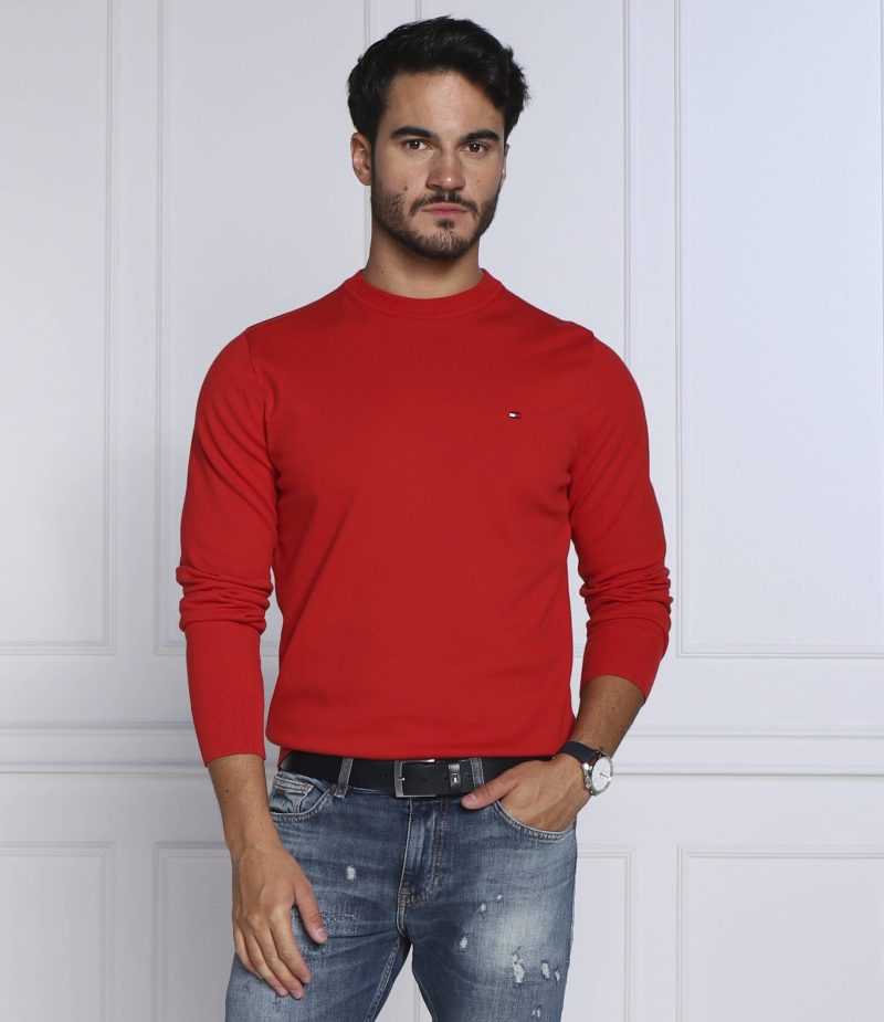 Tommy Hilfiger pánský červený svetr 1985