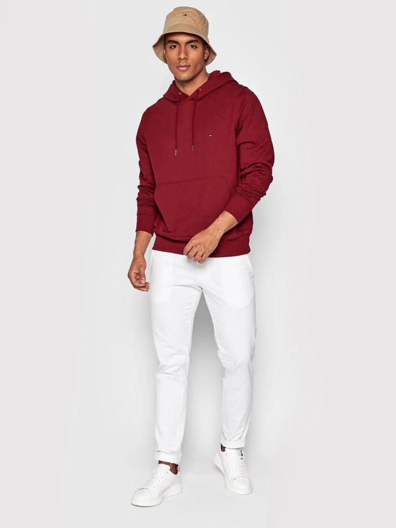 Tommy Hilfiger pánská vínová mikina 1985 Hoody