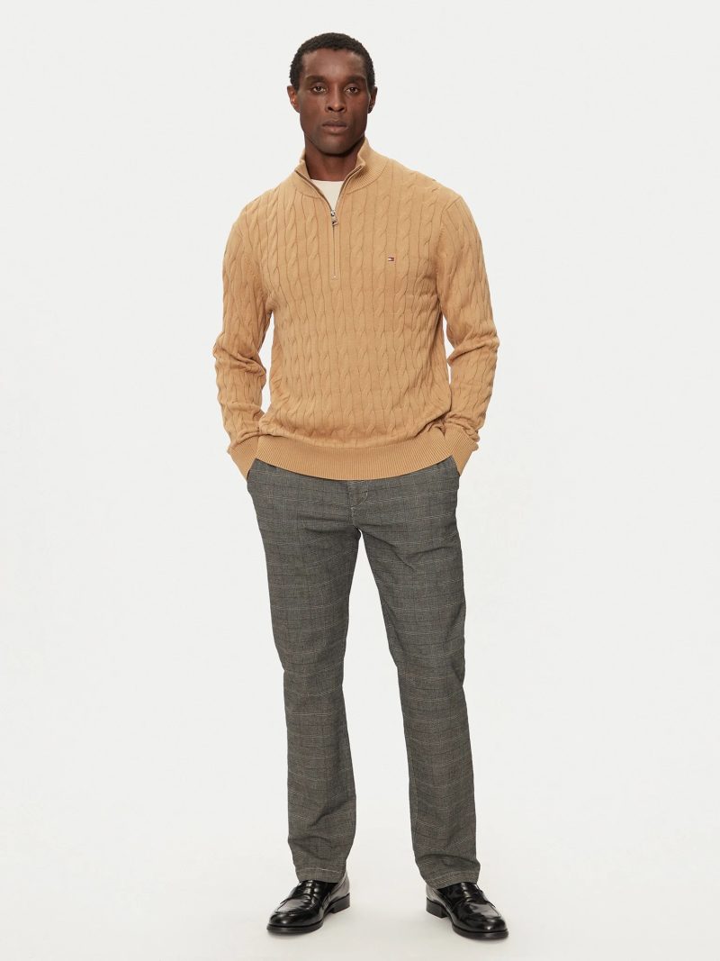 Tommy Hilfiger pánský béžový svetr