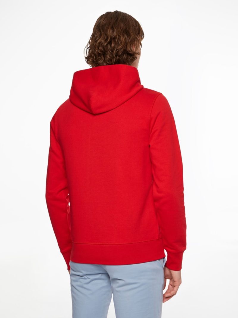 Tommy Hilfiger pánská červená mikina Square logo