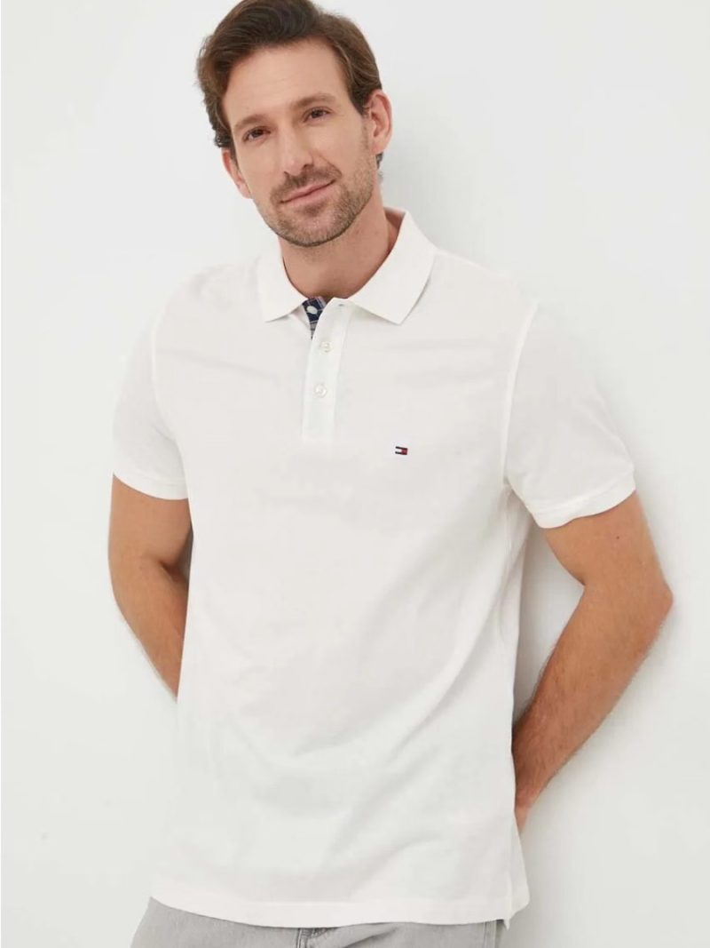 Tommy Hilfiger pánské bílé polo tričko