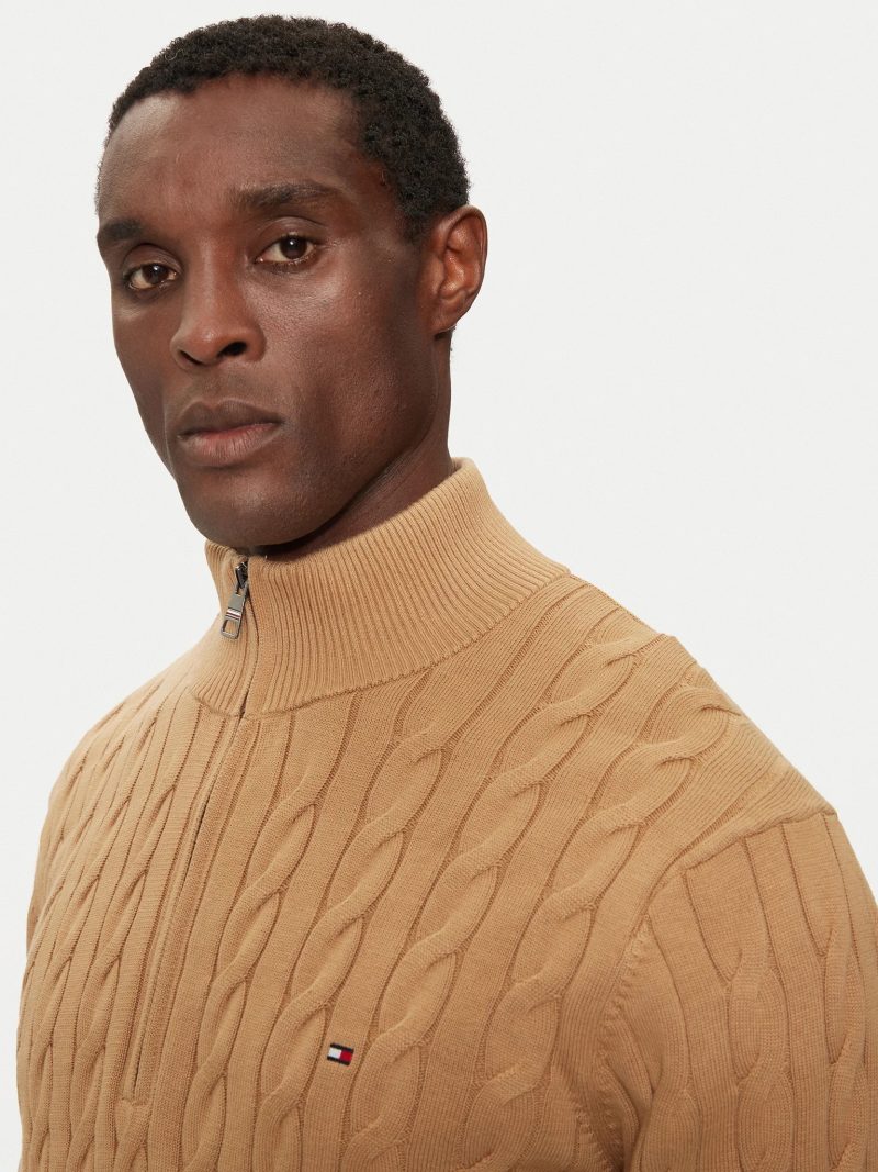 Tommy Hilfiger pánský béžový svetr