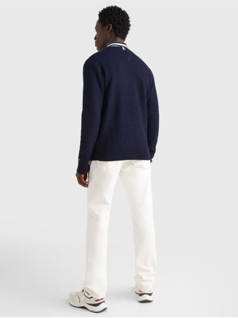 Tommy Hilfiger pánský tmavě modrý svetr