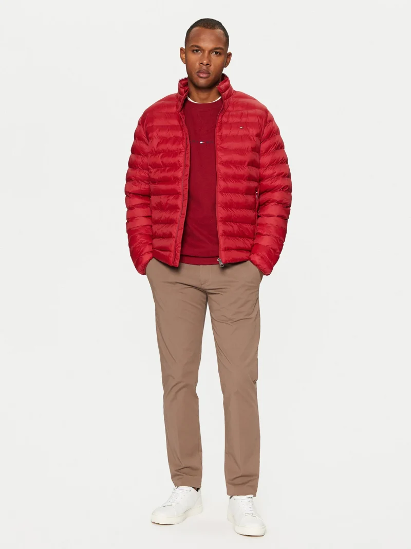 Tommy Hilfiger pánská červená bunda Packable