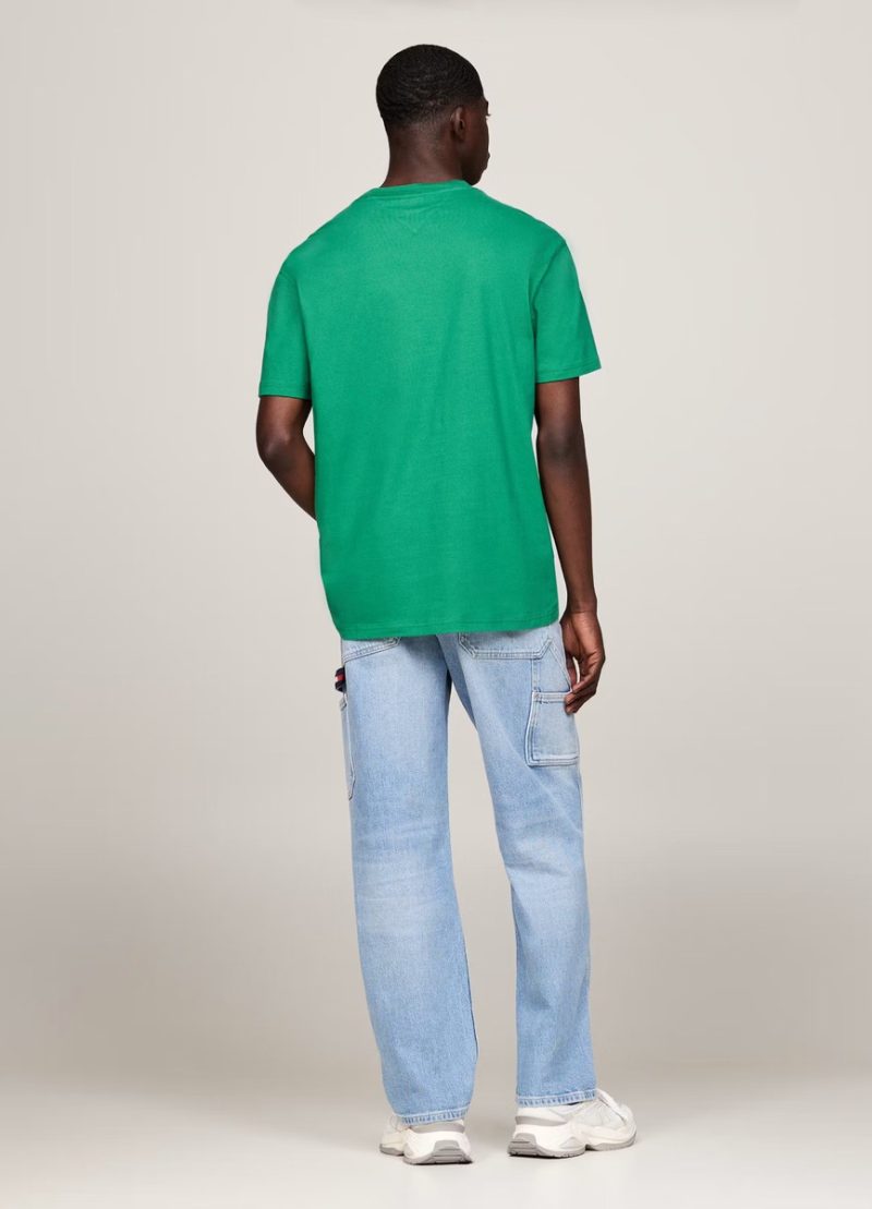 Tommy Jeans pánské zelené tričko