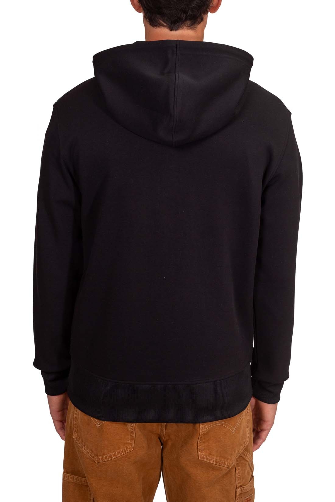 J30J324101BEH_Calvin_Klein_Jeans_Felpe_Uomo_con_Zip_e_Cappuccio_Nero-C_5 CALVIN KLEIN JEANS Pánská mikina s kontrastními nylonovými detaily