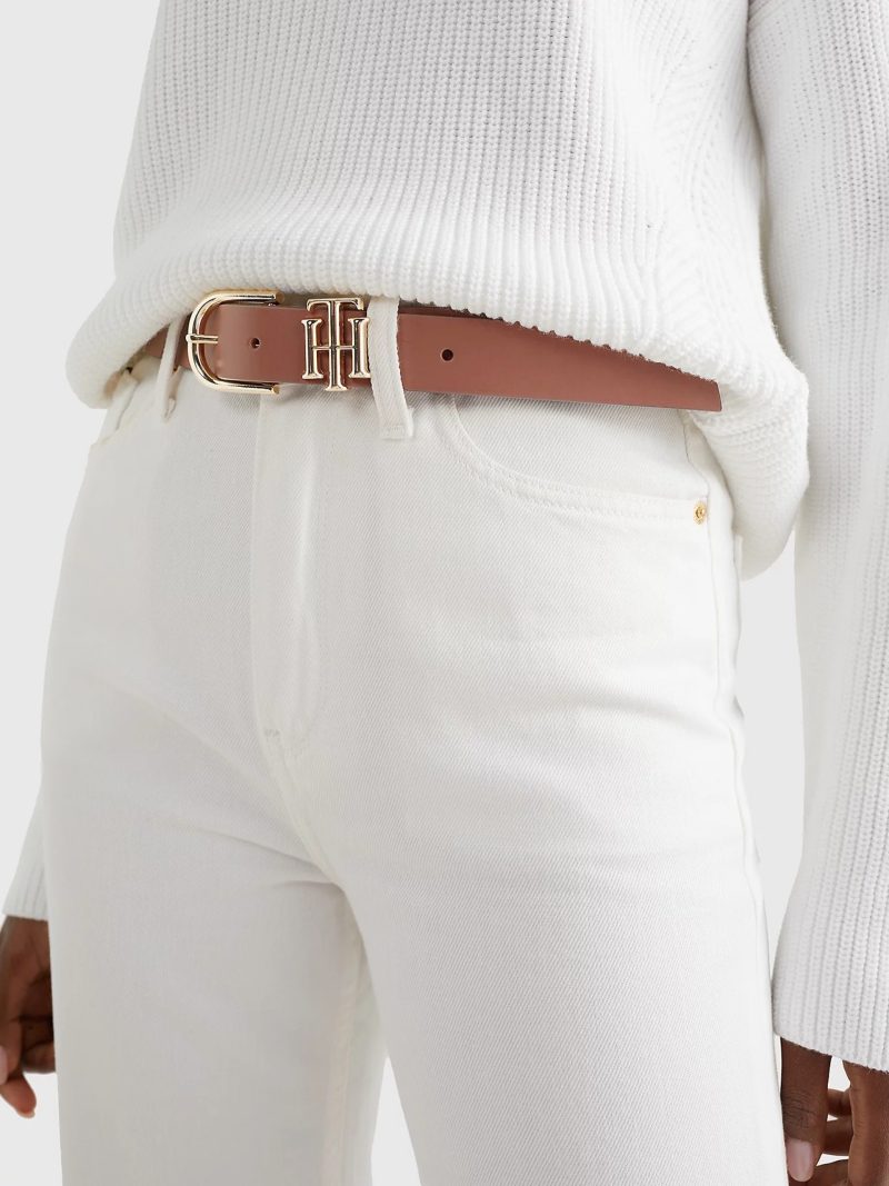 Tommy Hilfiger dámský hnědý pásek