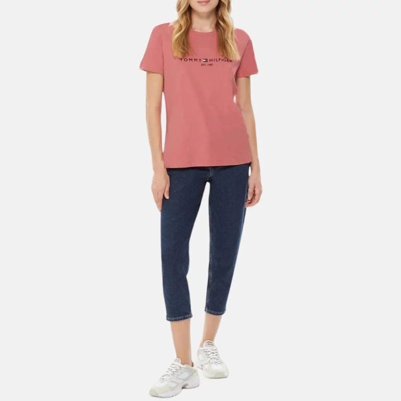 Tommy Hilfiger dámské růžové triko