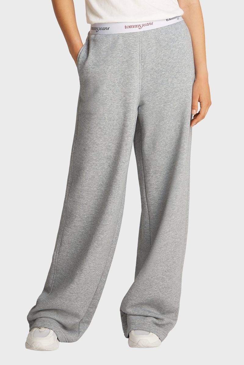 Tommy Jeans dámské šedé tepláky