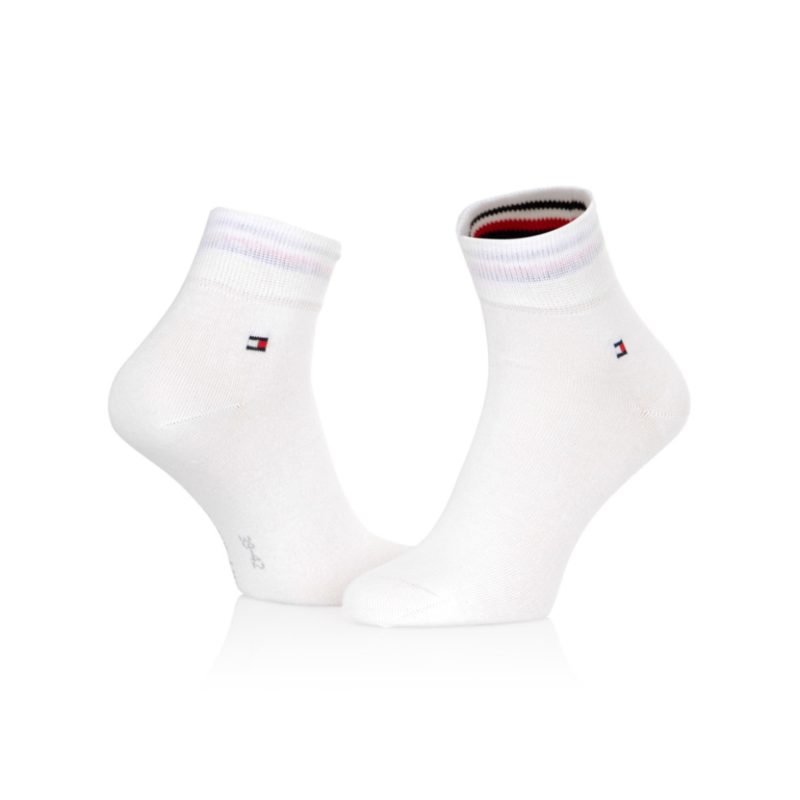 Tommy Hilfiger pánské bílé ponožky 2 pack