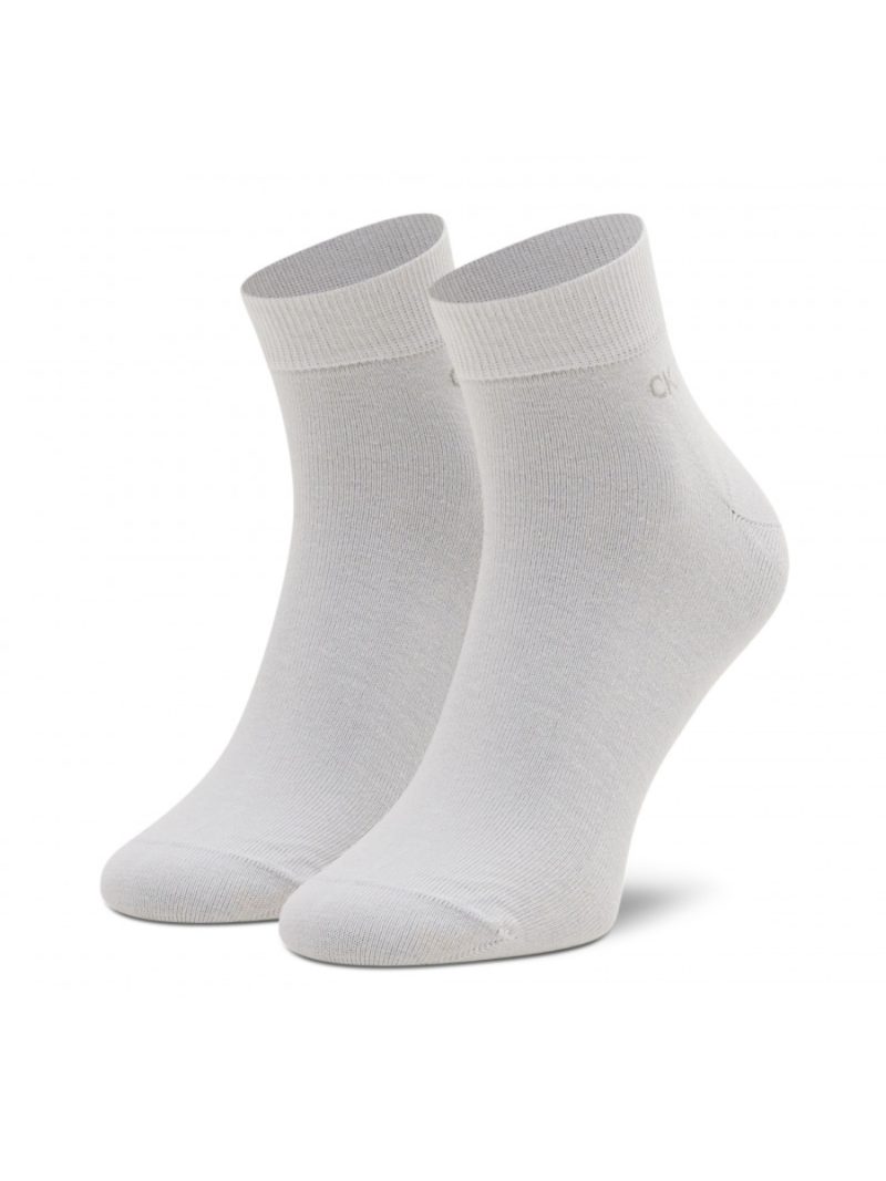 Calvin Klein pánské bílé ponožky 2 pack