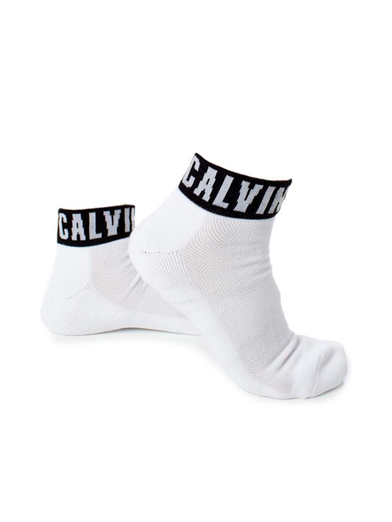 Calvin Klein pánské bílé ponožky 3 pack