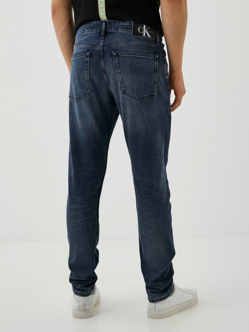 Calvin Klein pánské modré džíny Slim Taper
