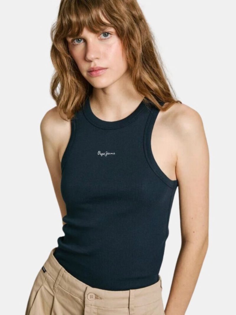 Pepe Jeans dámské černé tílko MARIAN