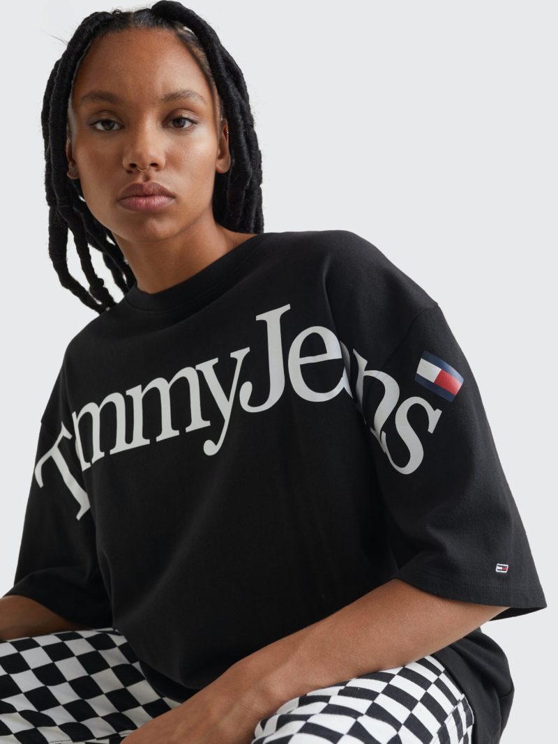 Tommy Jeans dámské černé tričko