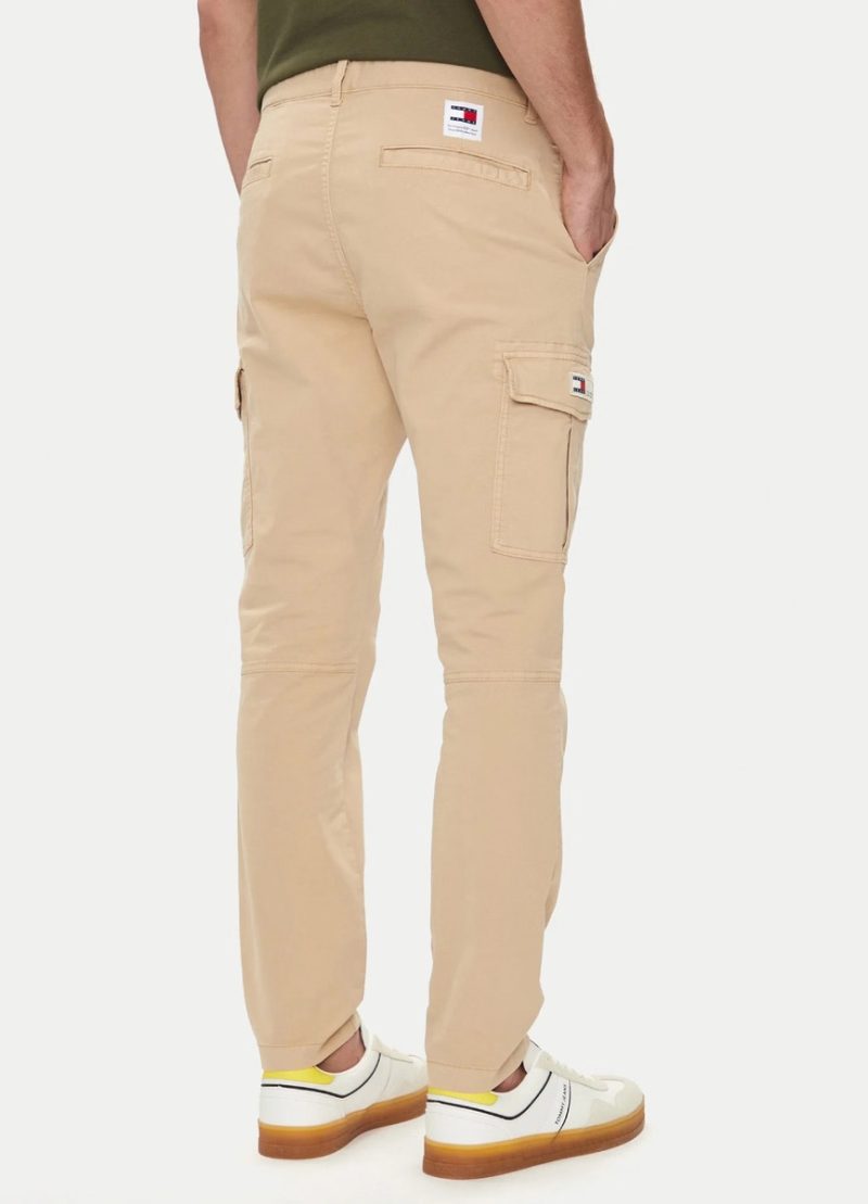 Tommy Jeans pánské béžové kalhoty