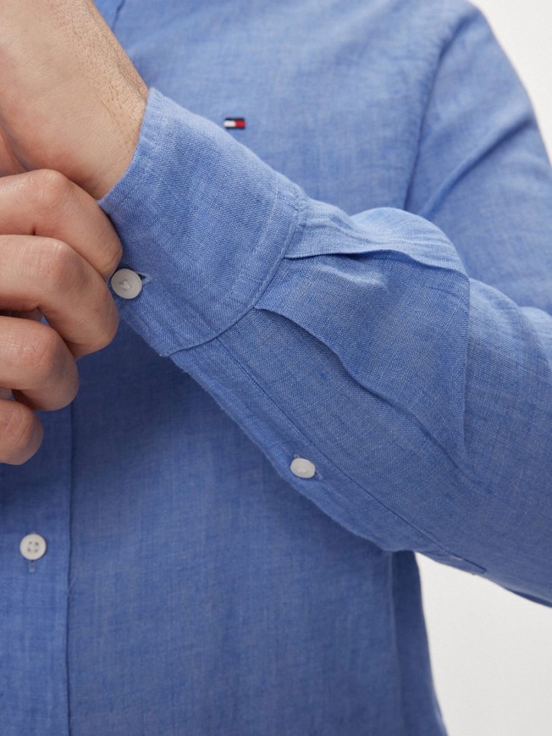 Tommy Hilfiger pánská modrá košile